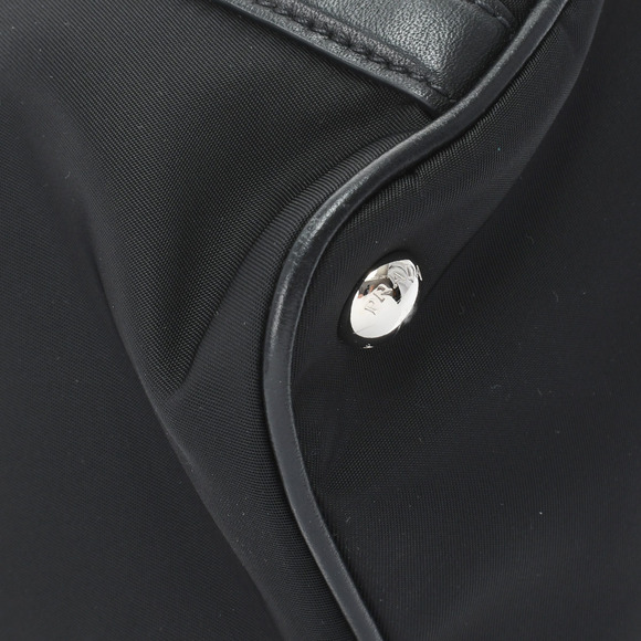 Prada Tote Bag Black Metal Fittings Nylon 2way Bag - Picture 6 of 10